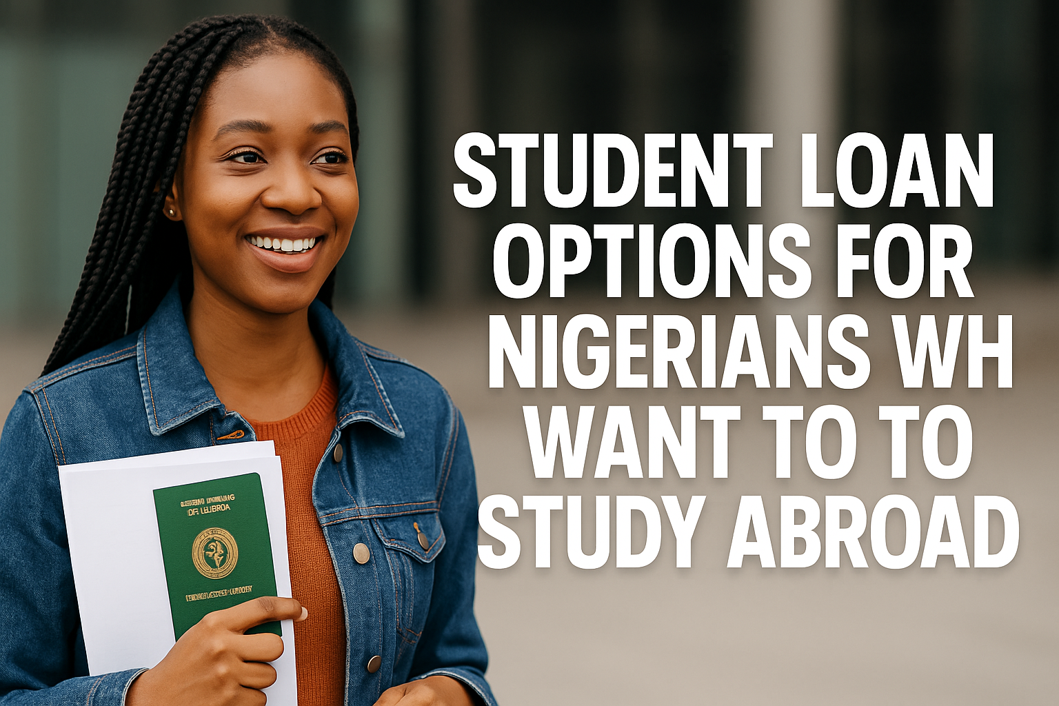 Student Loan Options for Nigerians Who Want to Study Abroad
