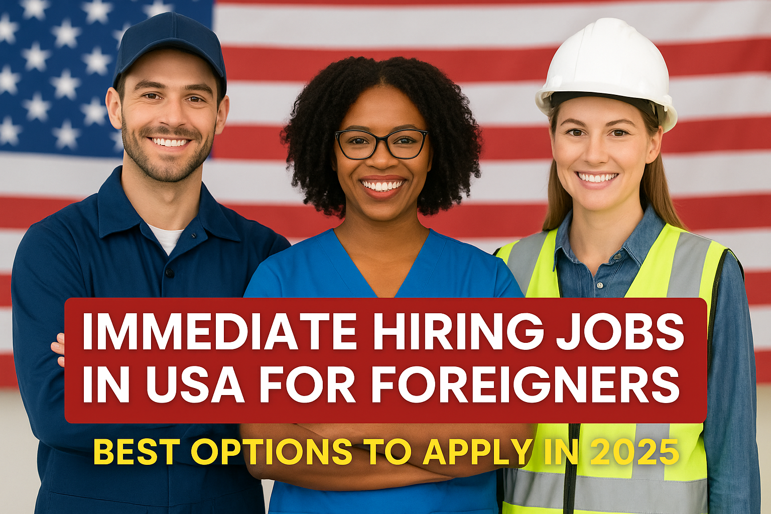 Immediate Hiring Jobs in USA for Foreigners – Apply Now 2025