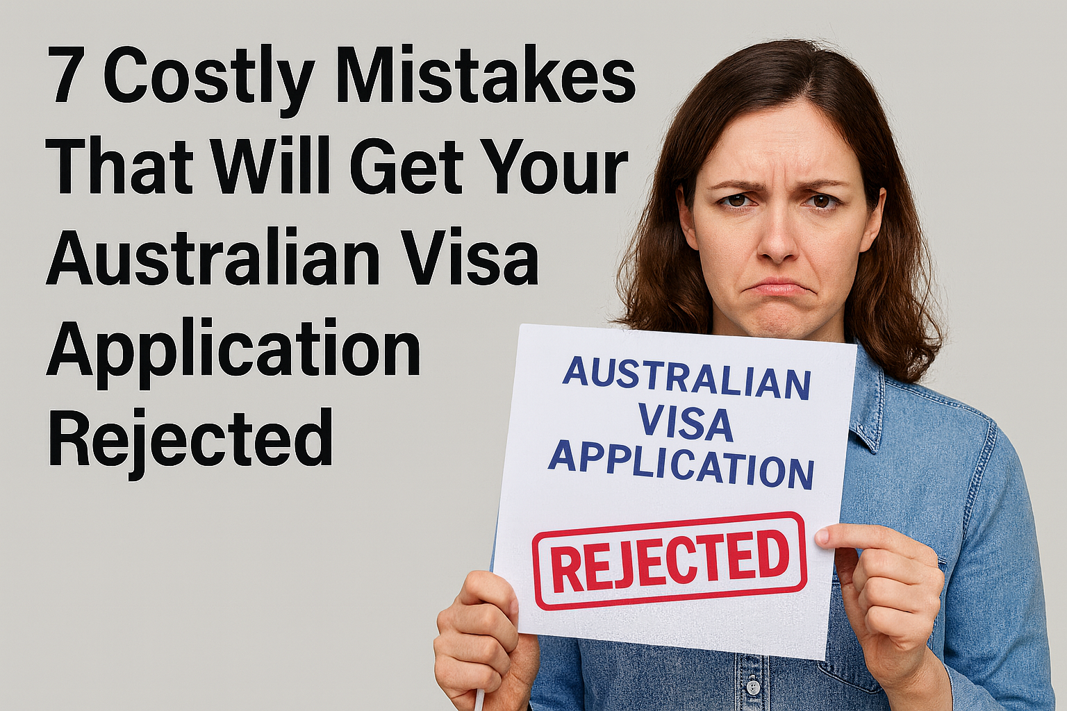 7 Costly Mistakes That Will Get Your Australian Visa Application Rejected