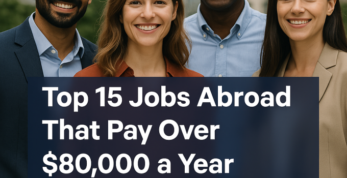Top 15 Jobs Abroad That Pay Over $80,000 a Year (Visa Sponsorship Included)